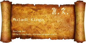 Muladi Kinga névjegykártya