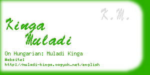 kinga muladi business card
